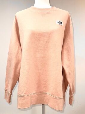 The North Face Women’s XXXL Peach Crewneck Sweatshirt Logo Pullover